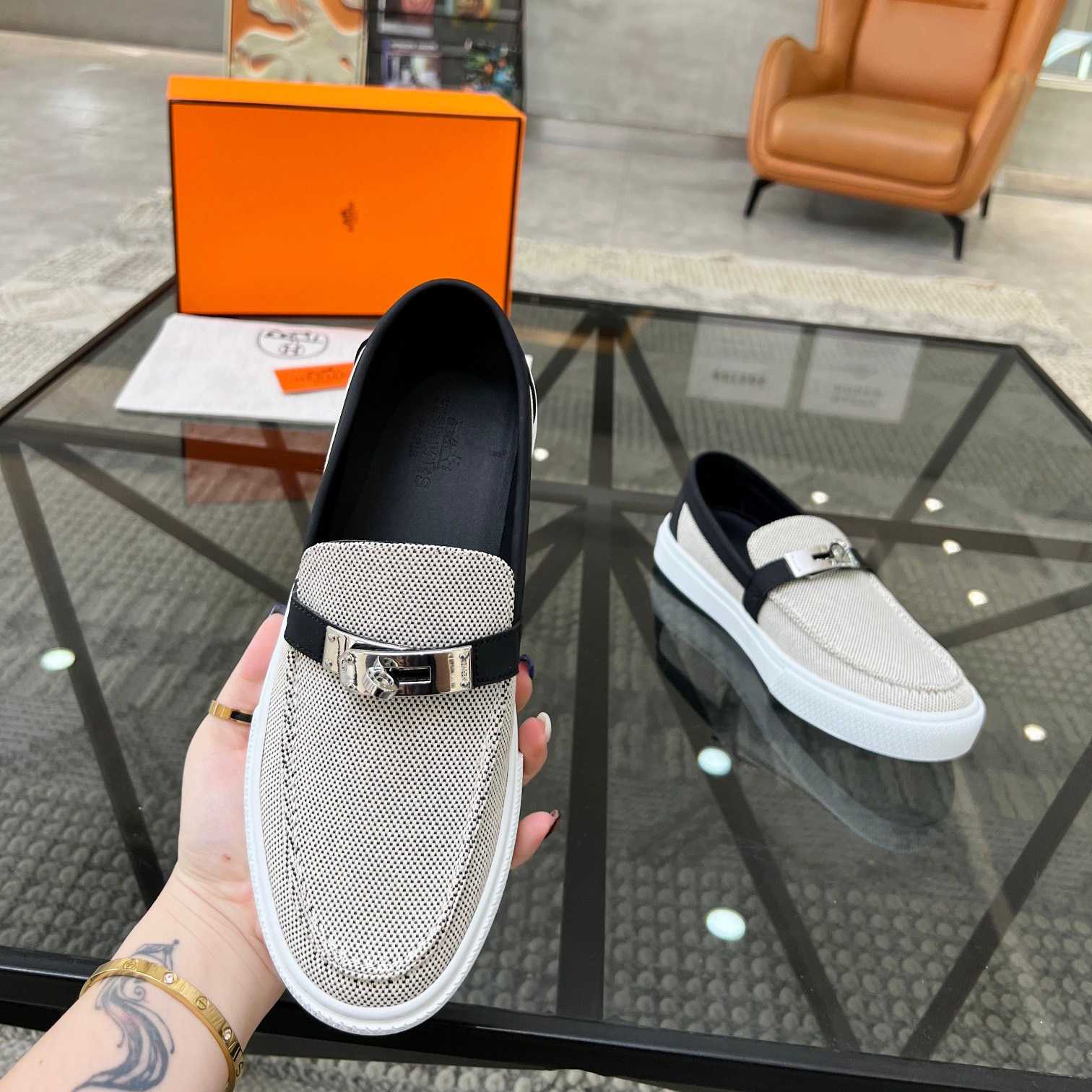 Hermes Game Slip-on Sneaker - everydesigner