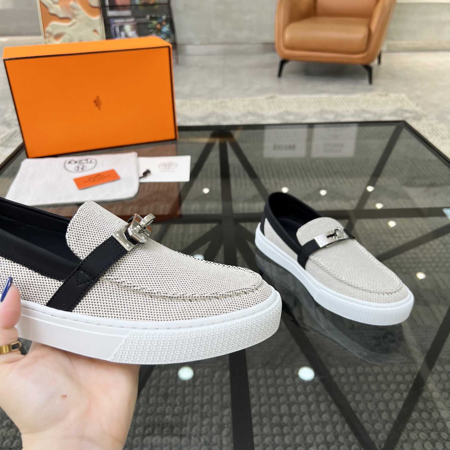 Hermes Game Slip-on Sneaker - everydesigner