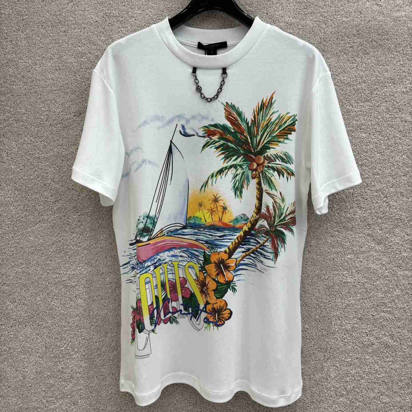 Louis Vuitton Sunset Sailboat T-Shirt   - everydesigner