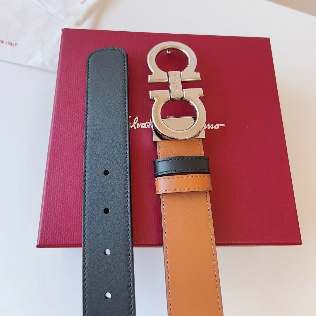 Ferragamo Reversible Leather Belt - everydesigner