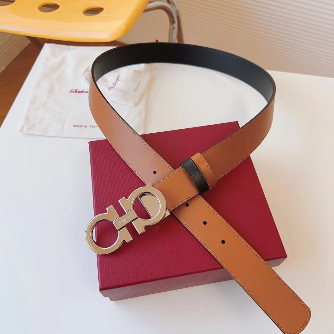 Ferragamo Reversible Leather Belt - everydesigner