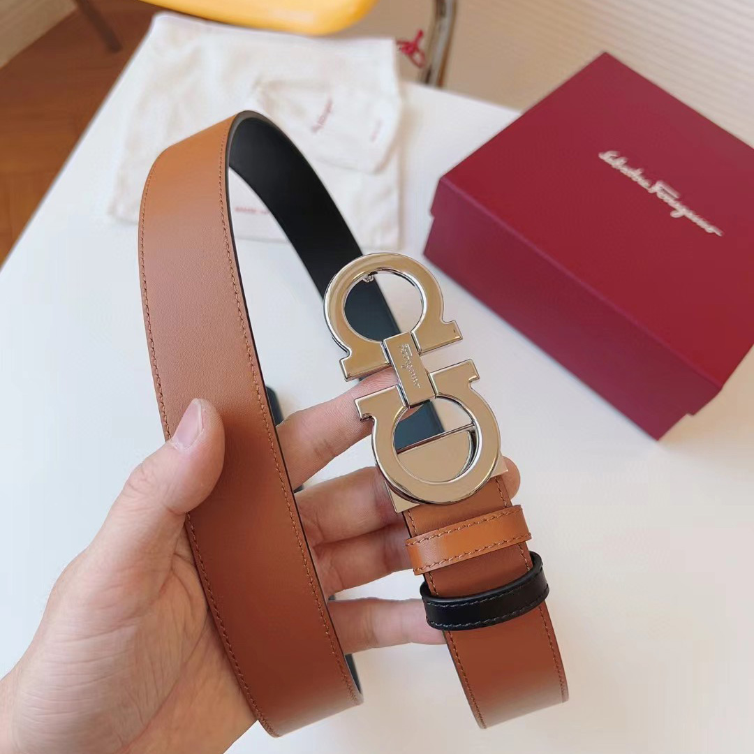 Ferragamo Reversible Leather Belt - everydesigner