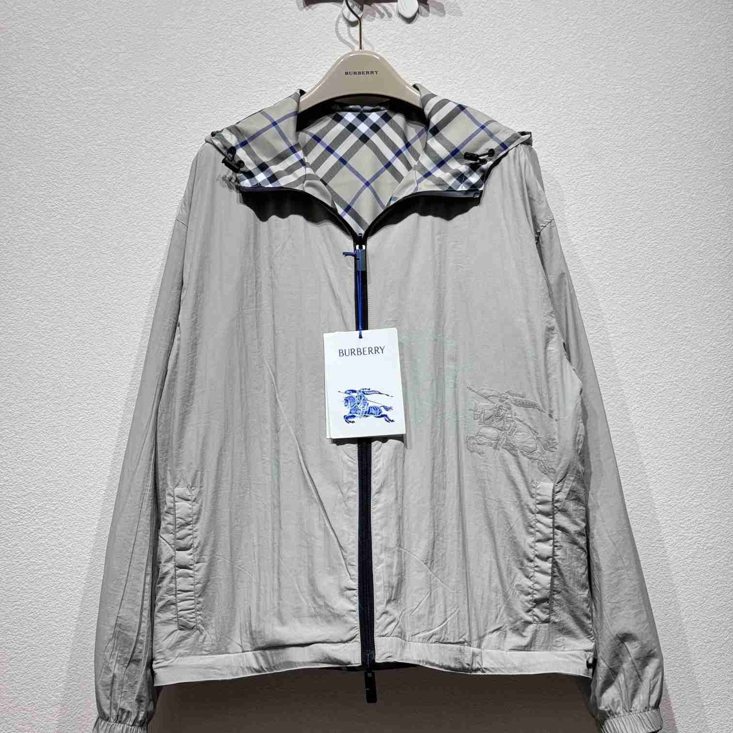 Burberry Cropped Reversible Check Jacket - everydesigner