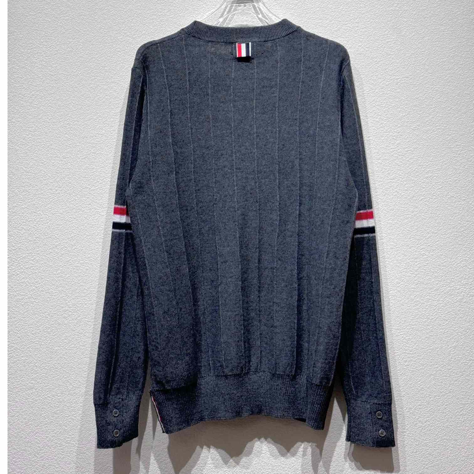 Thom Browne RWB-stripe Long-sleeve Jumper - everydesigner