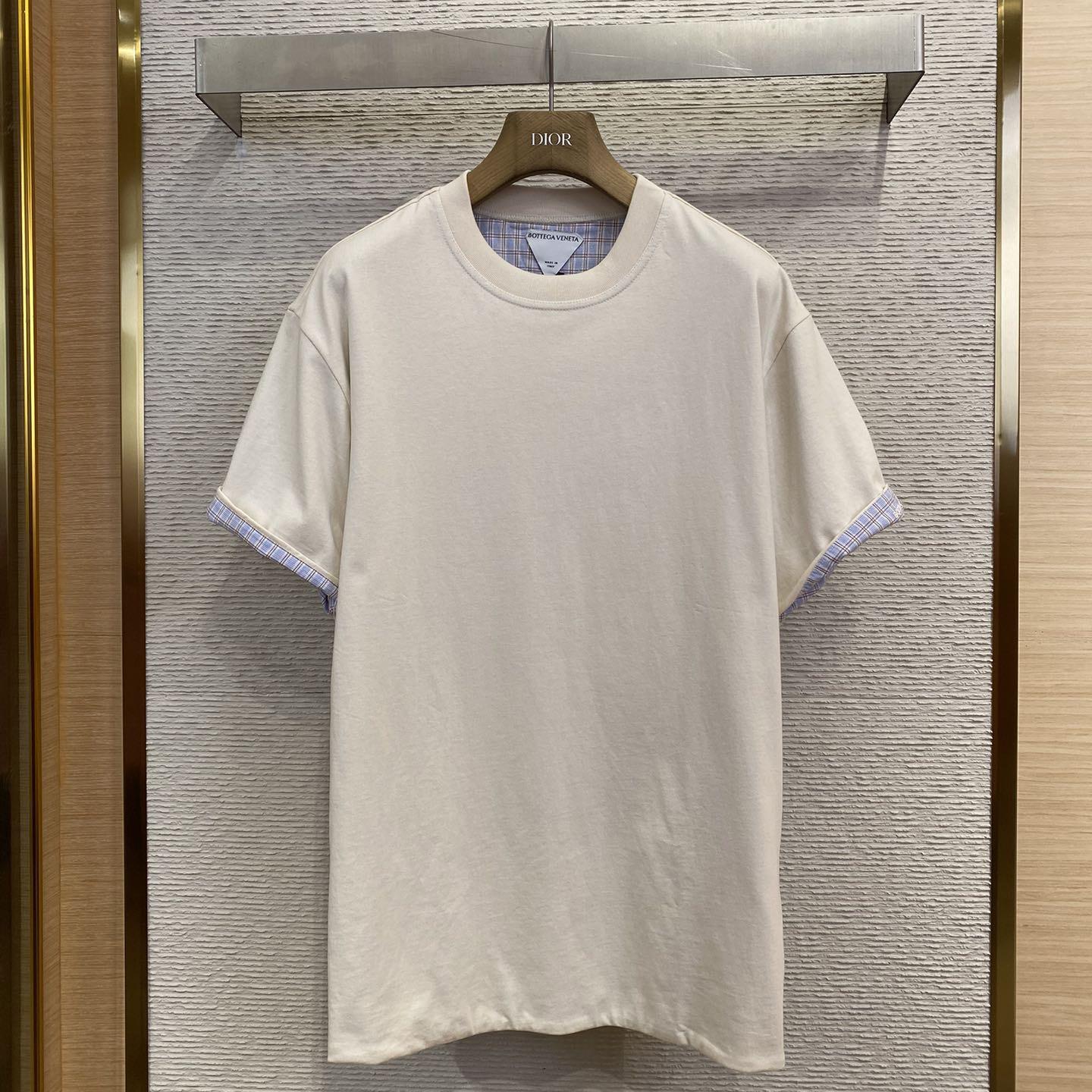 Bottega Veneta Double Layer Striped Cotton T-Shirt - everydesigner