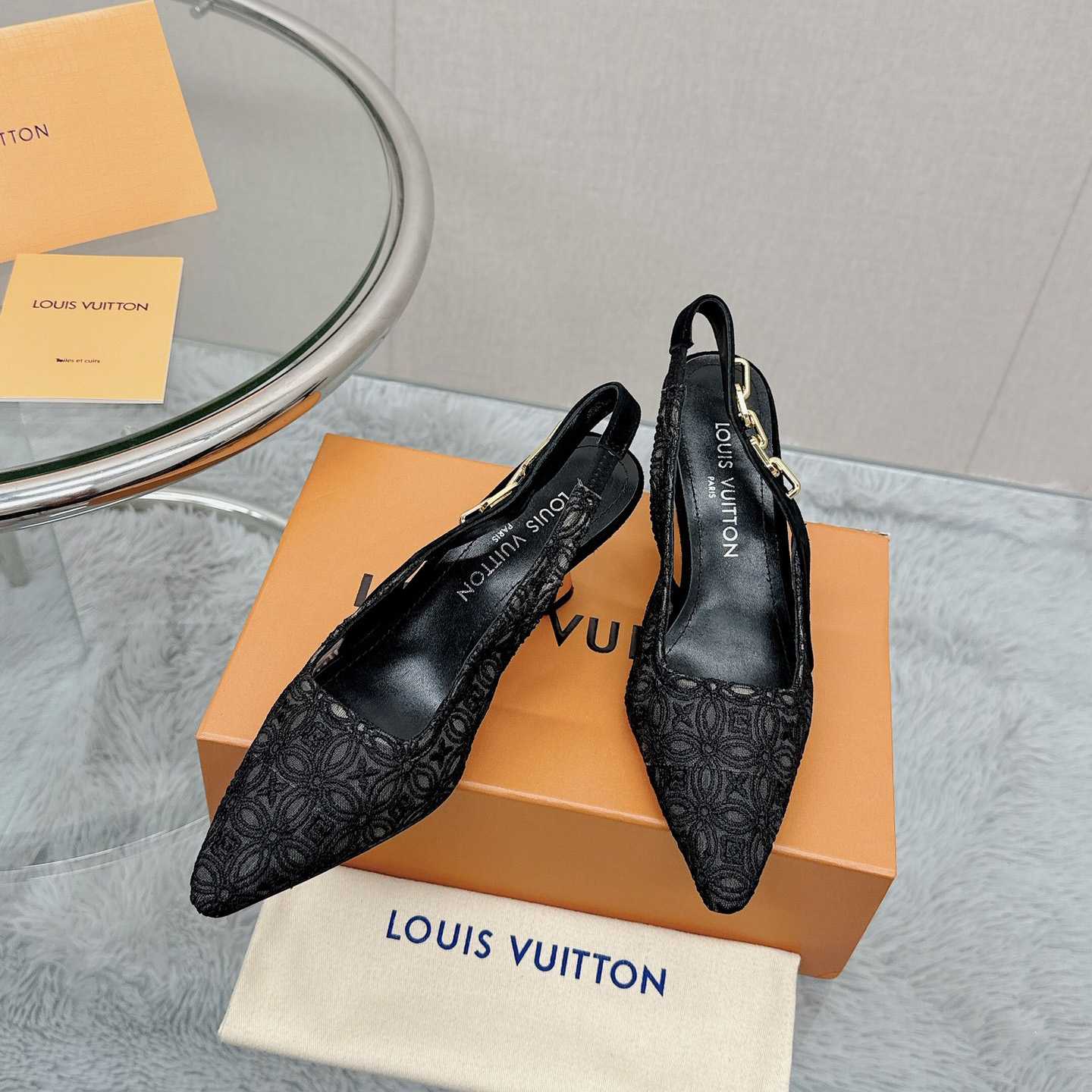 Louis Vuitton Sparkle Slingback Pump   1ACGZE - everydesigner