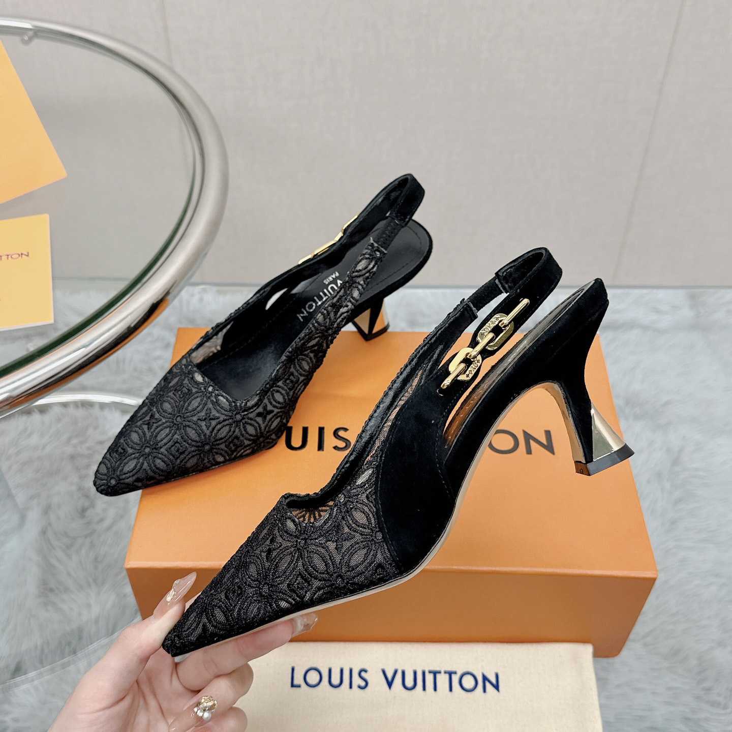 Louis Vuitton Sparkle Slingback Pump   1ACGZE - everydesigner