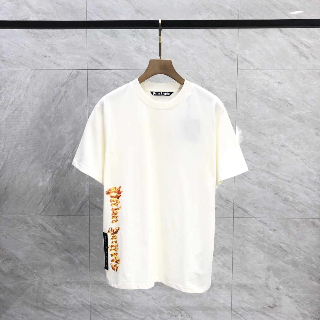 Palm Angels Burning Palm T-Shirt - everydesigner