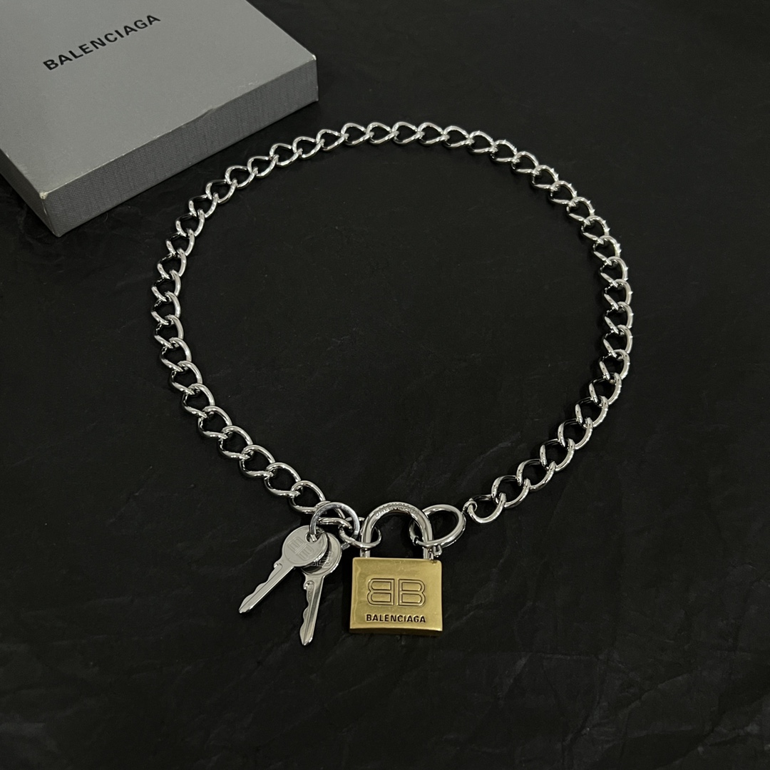 Balenciaga Locker Necklace  - everydesigner