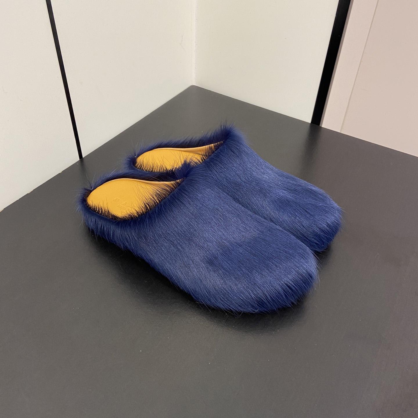 Marni Fussbet Sabot Calf-hair Slippers  - everydesigner