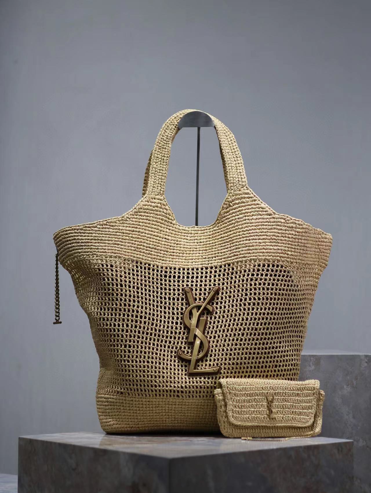 Saint Laurent Icare In Raffia - everydesigner