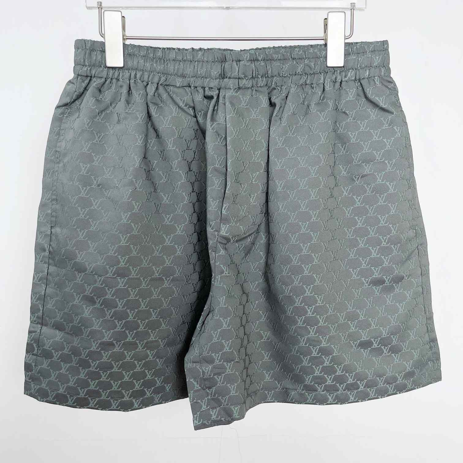 Louis Vuitton Drawstring Jacquard Silk-Blend Shorts   1AFRKG - everydesigner