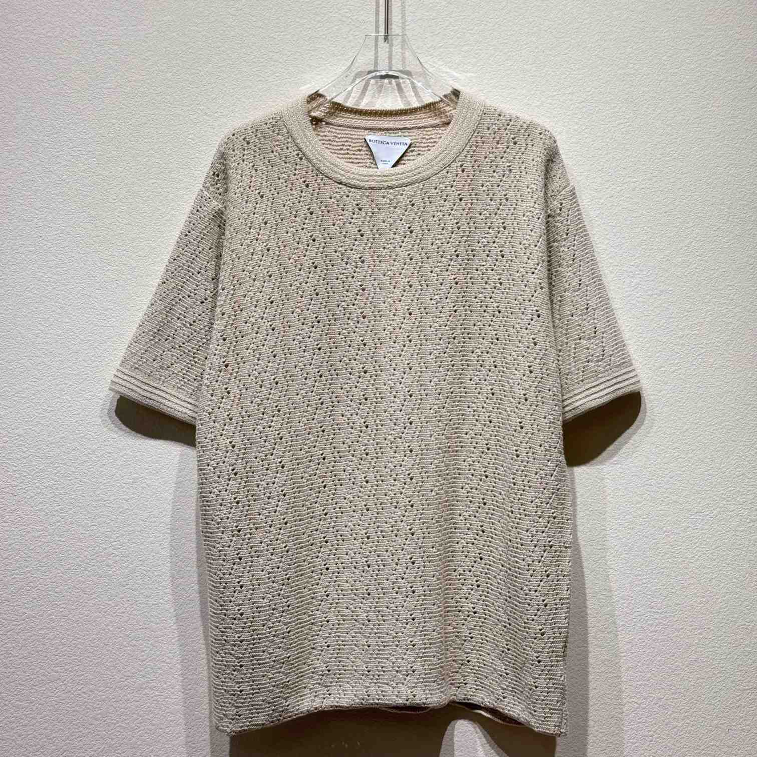 Bottega Veneta Cotton Crochet T-Shirt - everydesigner