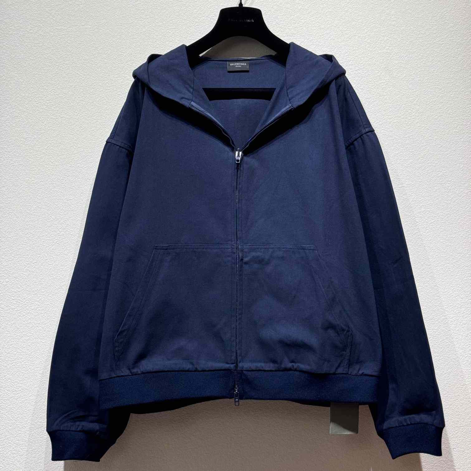 Balenciaga Blue Zip-Up Hoodie - everydesigner