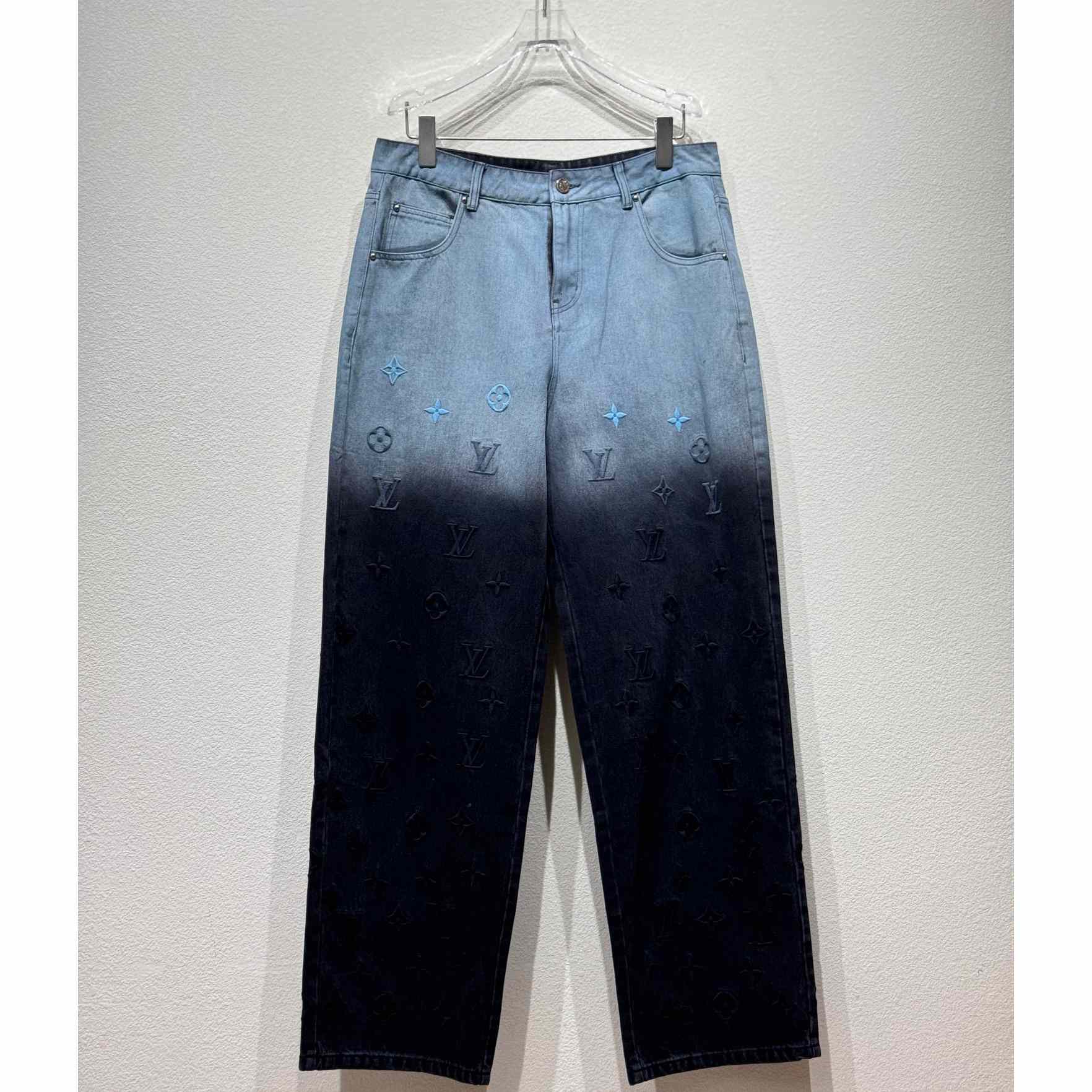 Louis Vuitton Embroidered Denim Pants    - everydesigner