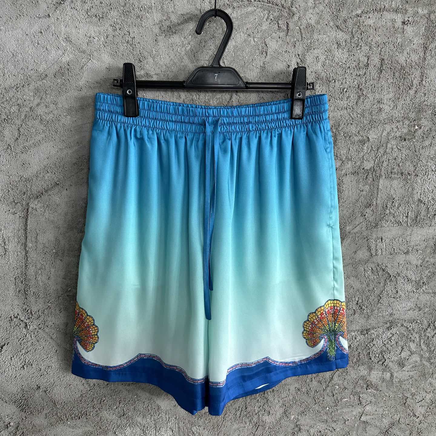 Casablanca Silk Shorts With Drawstring 'Coquillage Color' - everydesigner