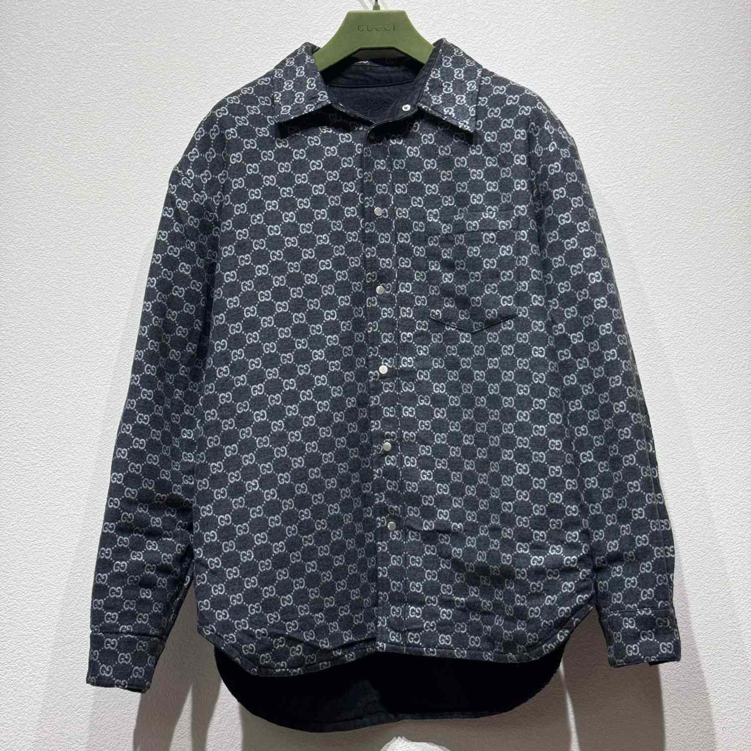 Gucci Reversible GG-jacquard Shirt - everydesigner