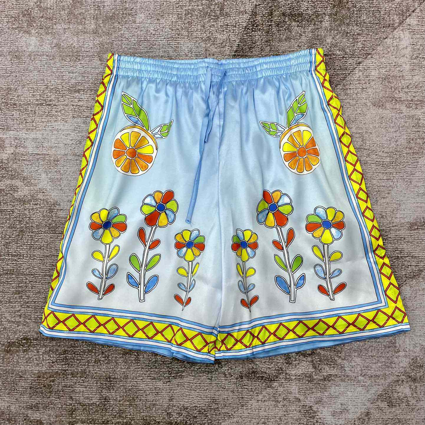 Casablanca Silk Shorts With Drawstrings    CA3487 - everydesigner