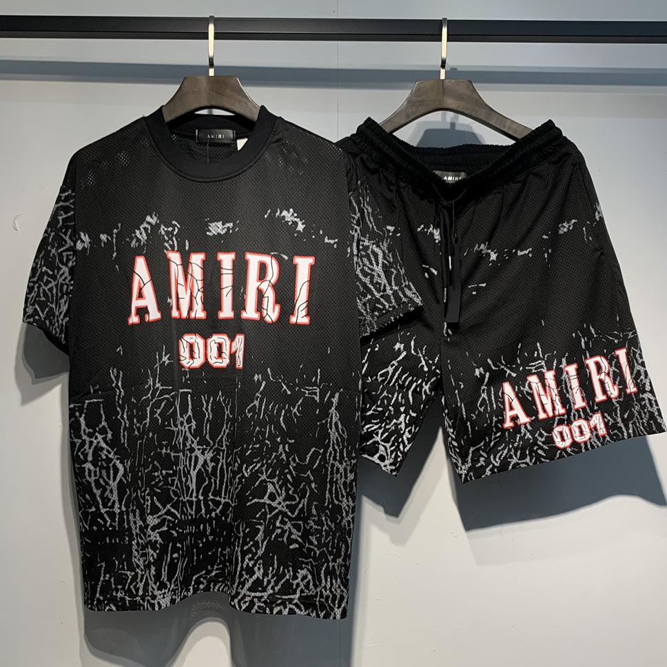 Amiri Logo Cotton Shorts & Tee - everydesigner