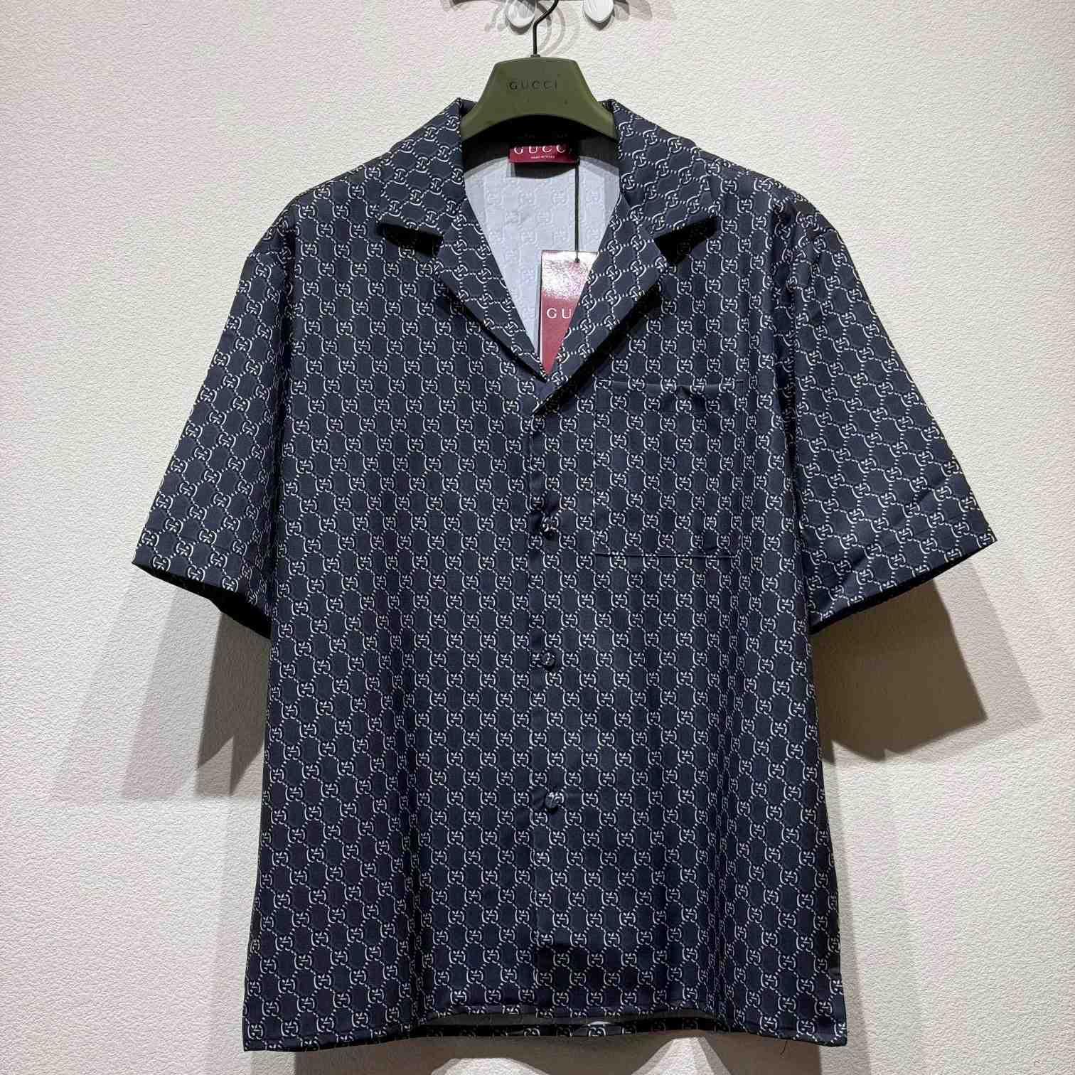 Gucci Silk Shirt With GG Shadow - everydesigner