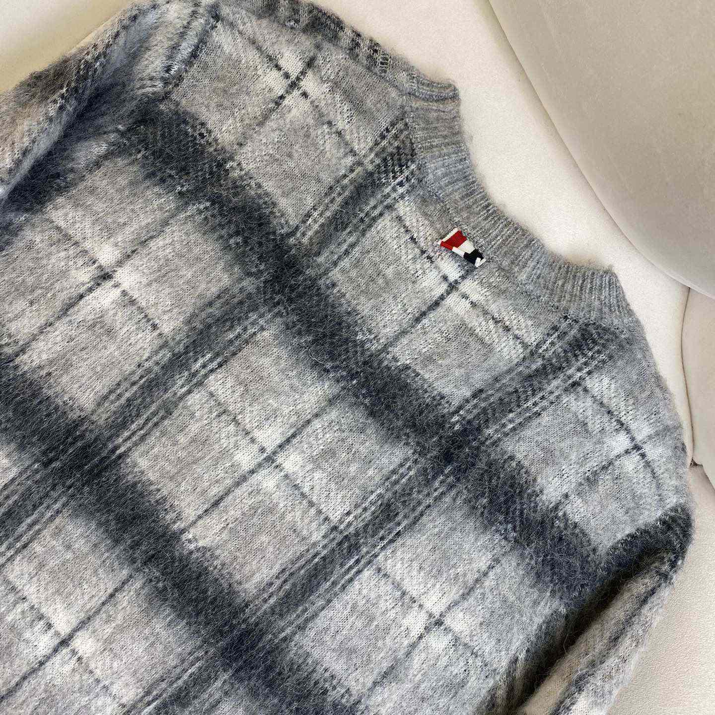 Thom Browne Jacquard-knit Mohair-blend Sweater - everydesigner