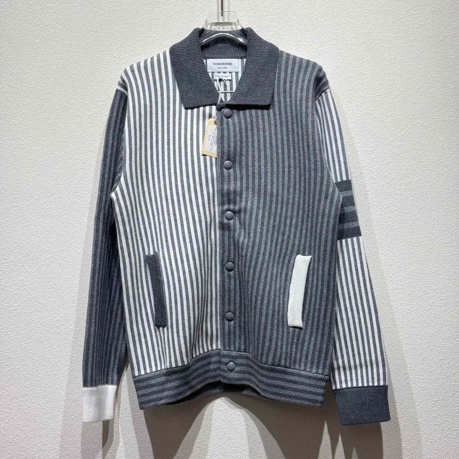 Thom Browne Fun-Mix Striped Cardigan - everydesigner