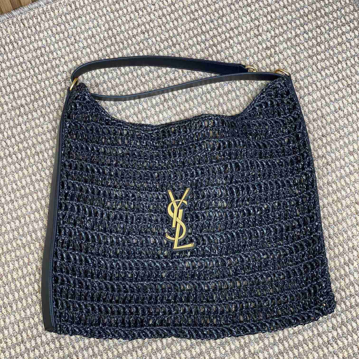 Saint Laurent Oxalis Bag In Raffia Macrame - everydesigner