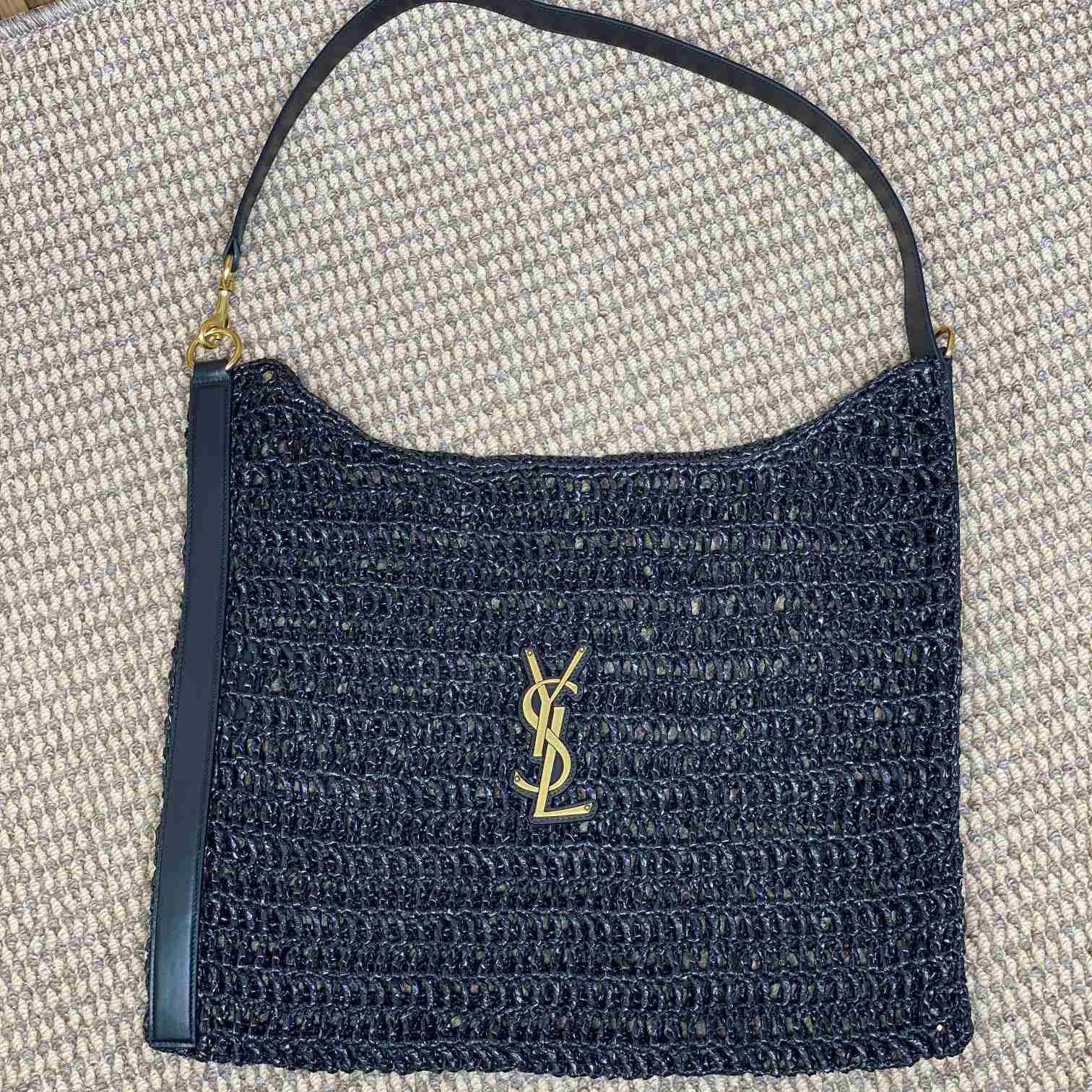 Saint Laurent Oxalis Bag In Raffia Macrame - everydesigner