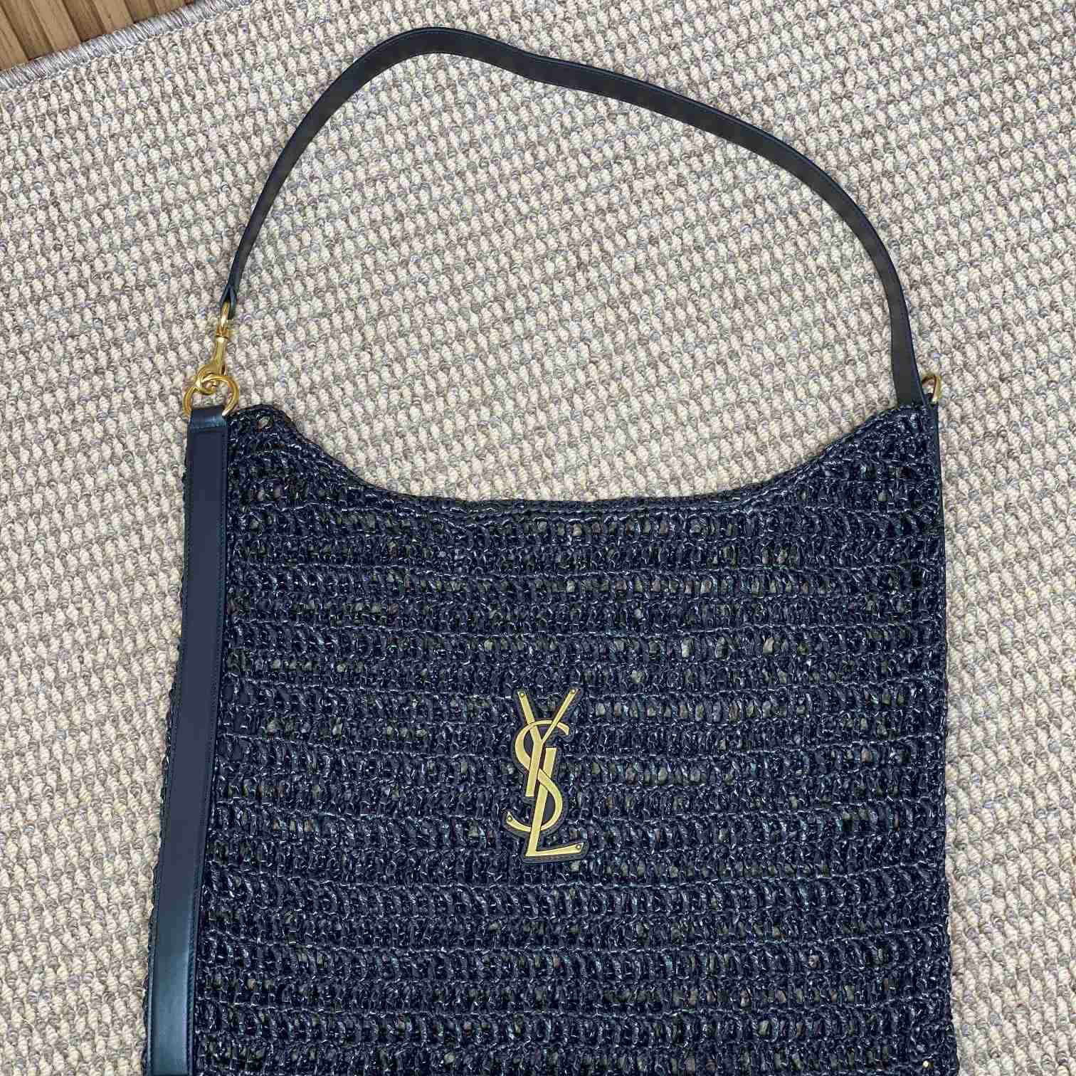 Saint Laurent Oxalis Bag In Raffia Macrame - everydesigner