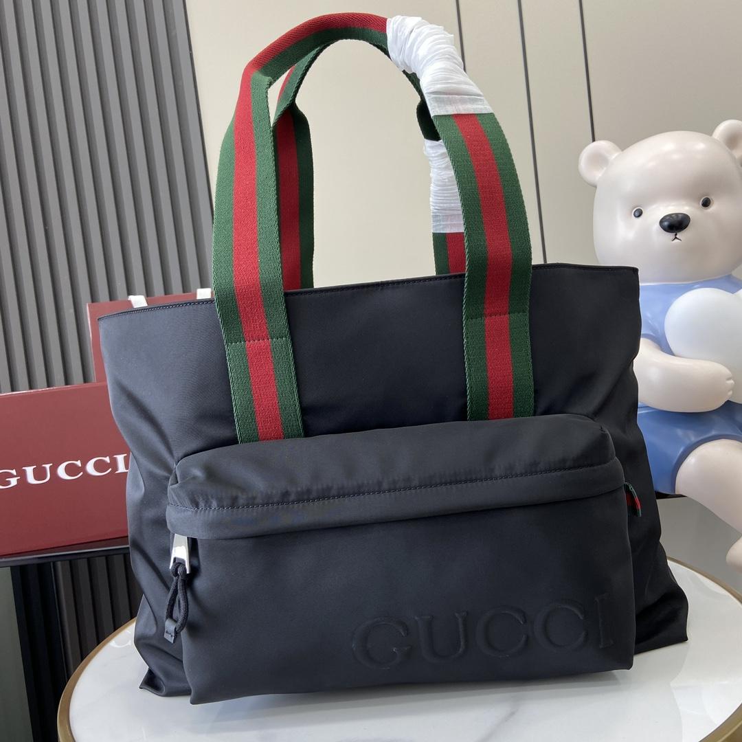 Gucci Large Tote Bag With Gucci Logo - everydesigner