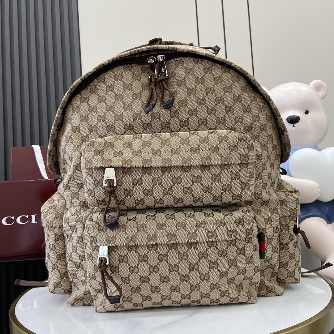 Gucci Large Backpack With Gucci Logo - everydesigner