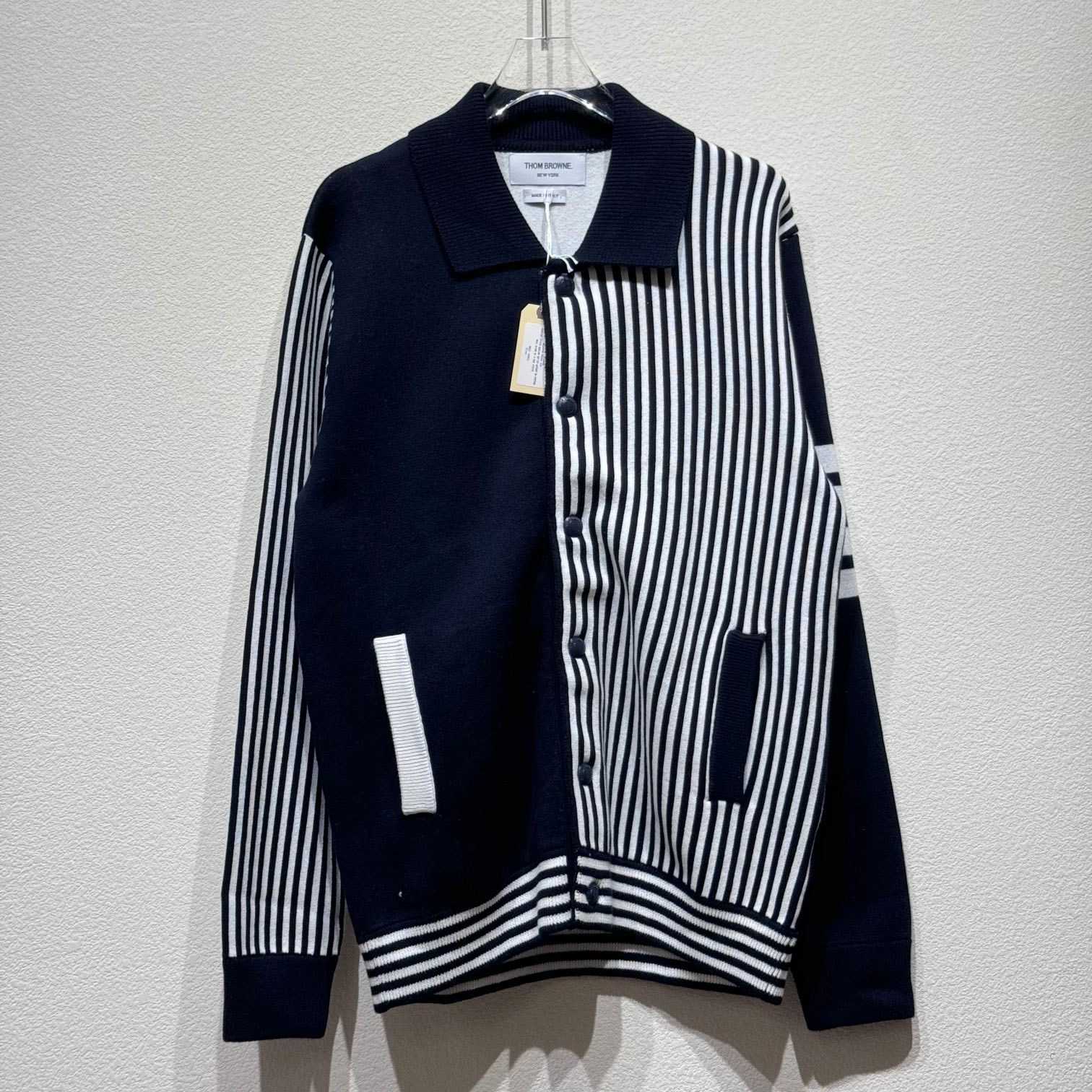 Thom Browne Fun-Mix Striped Cardigan - everydesigner