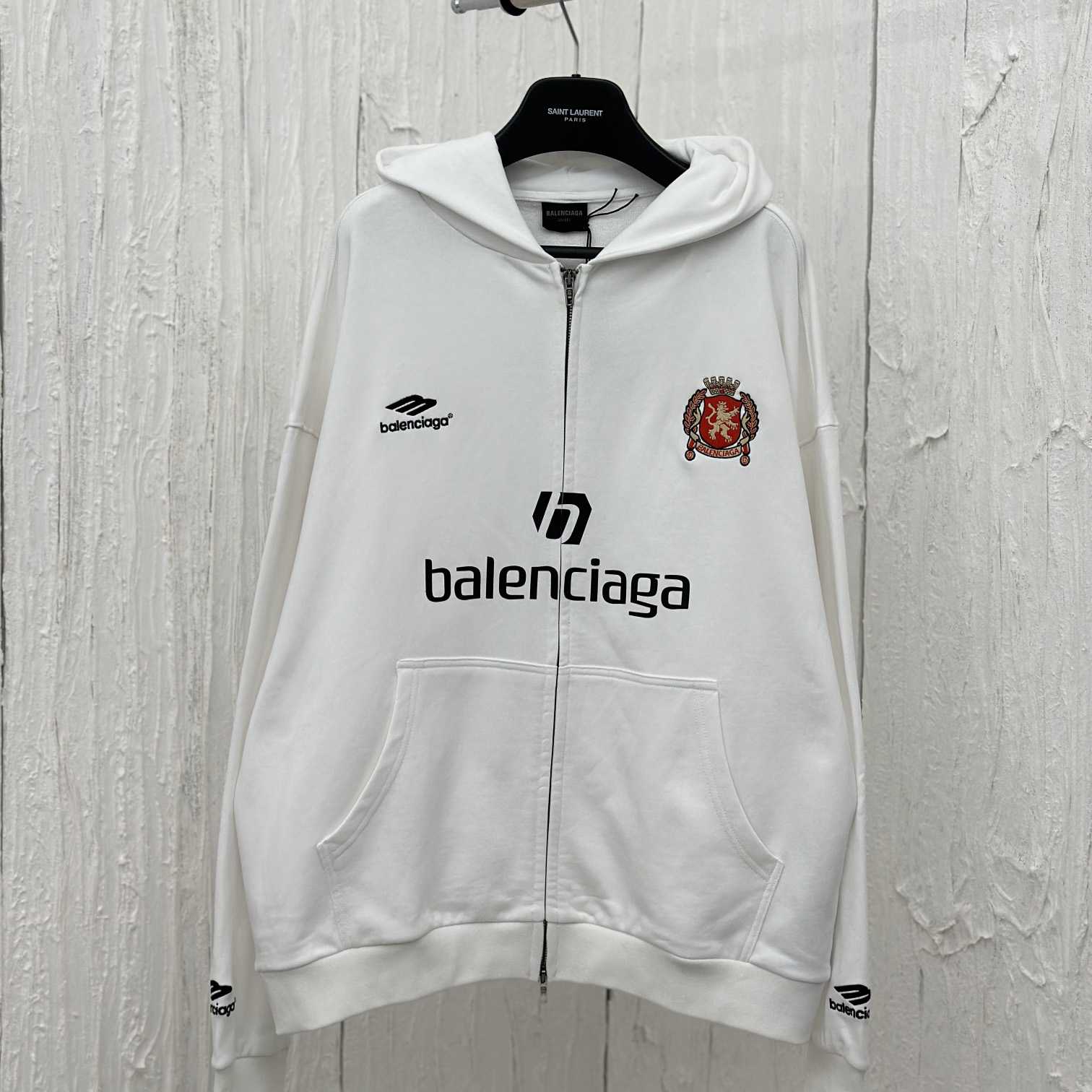 Balenciaga Soccer Zip-up Hoodie - everydesigner