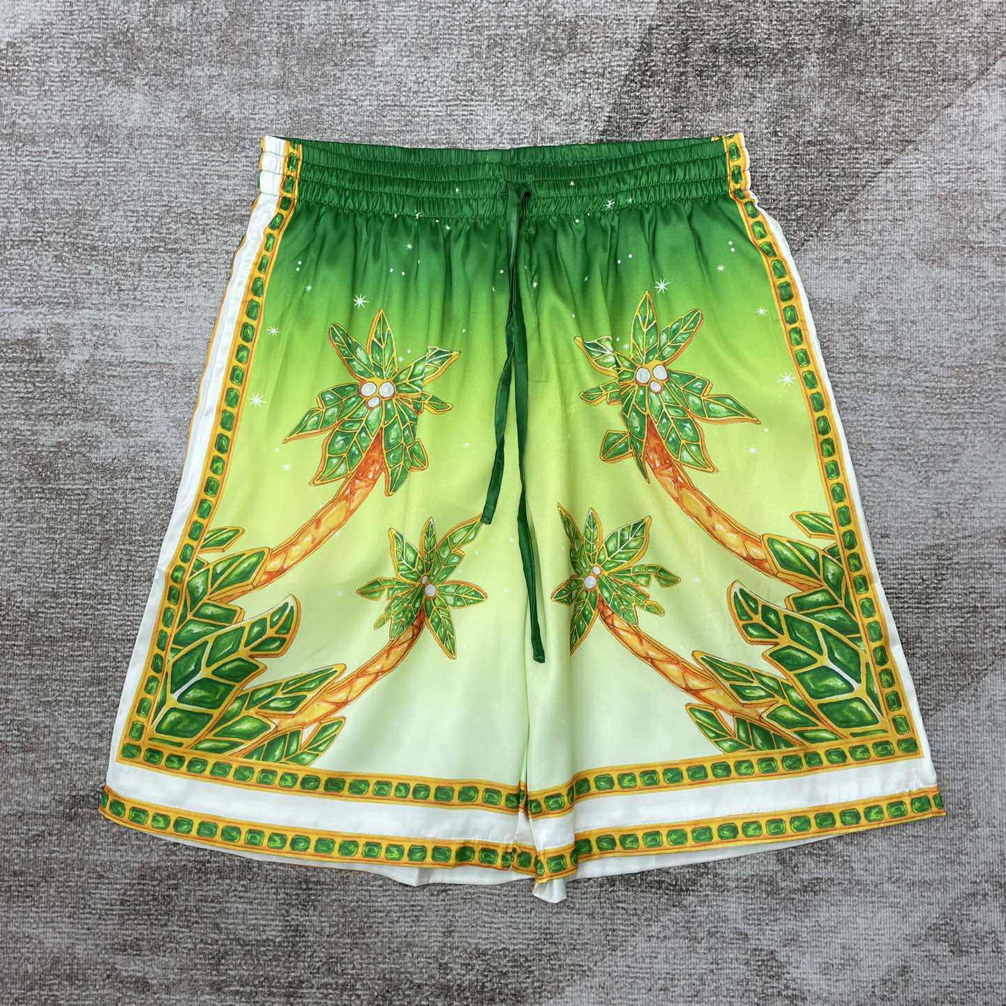 Casablanca Joyaux D'Afrique Satin Shorts   CA3509 - everydesigner