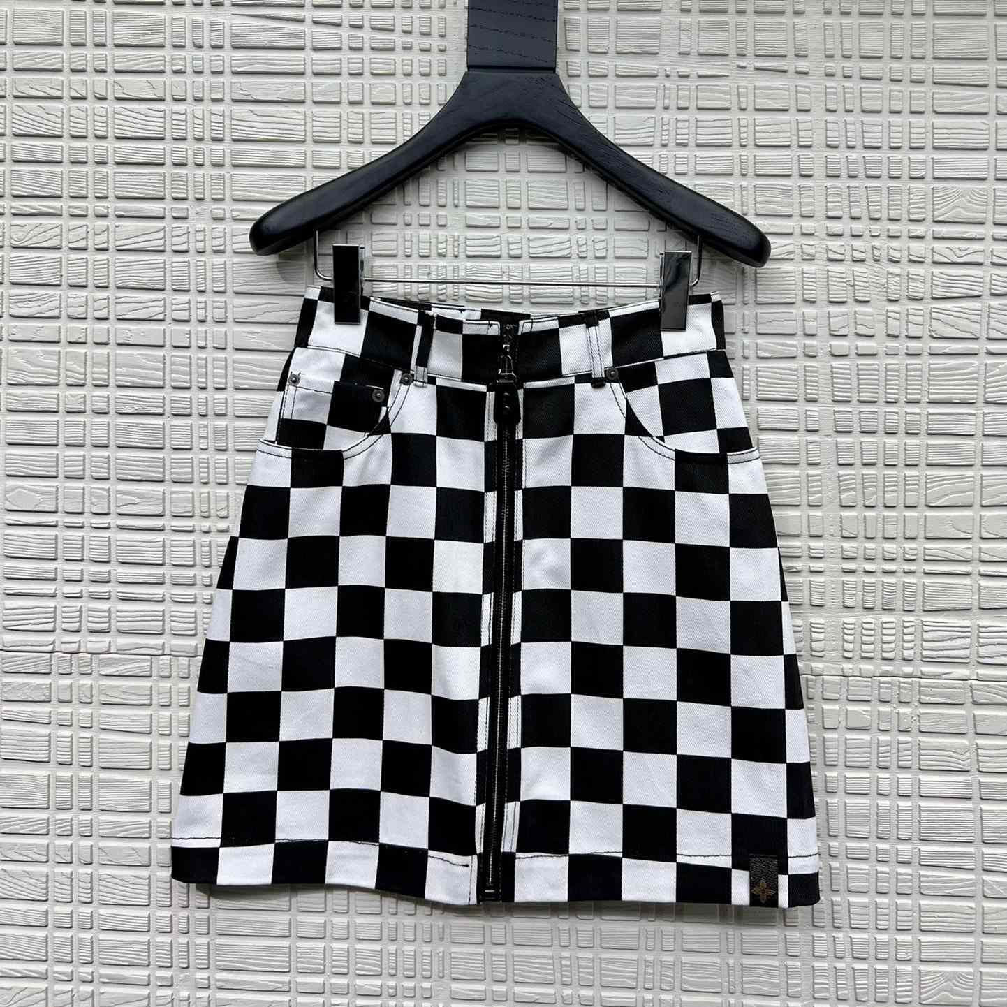 Louis Vuitton Damier Denim Mini Skirt    1AGACC - everydesigner