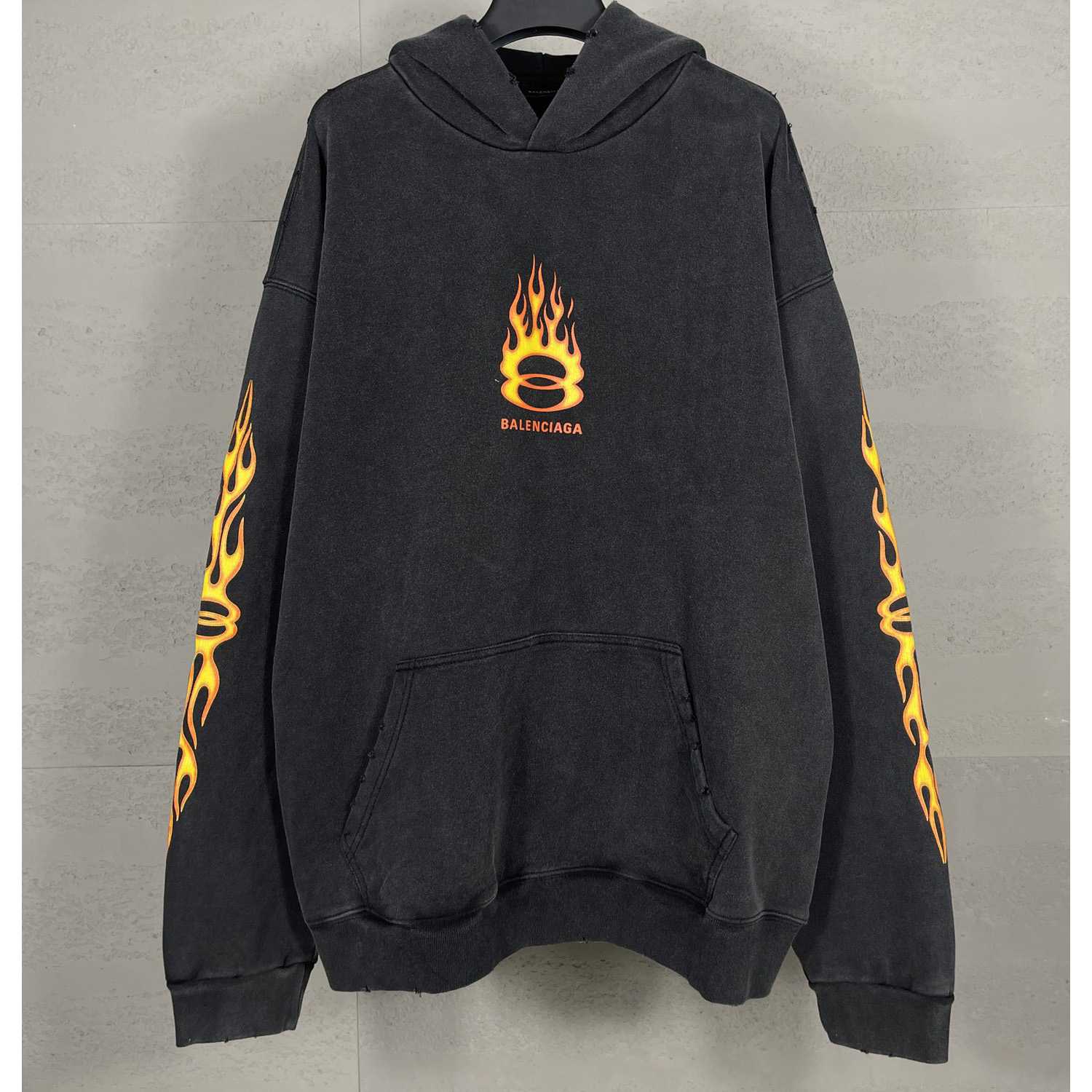 Balenciaga Oversized Flame Hoody - everydesigner