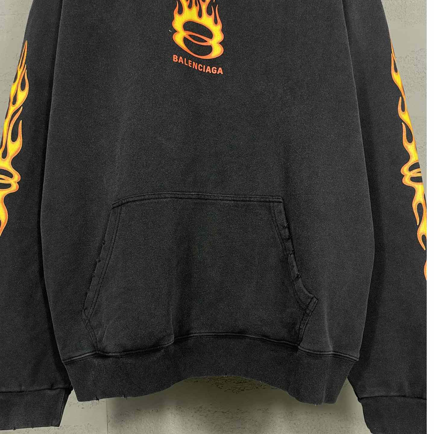 Balenciaga Oversized Flame Hoody - everydesigner