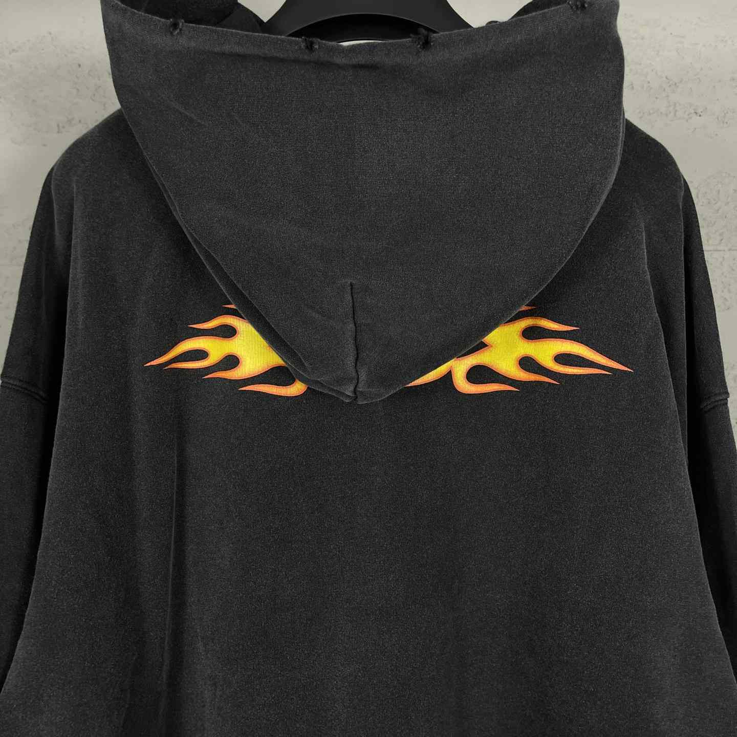 Balenciaga Oversized Flame Hoody - everydesigner