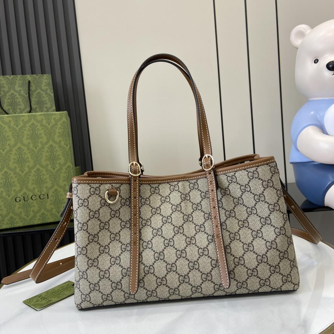 Gucci GG Emblem Small Tote Bag - everydesigner