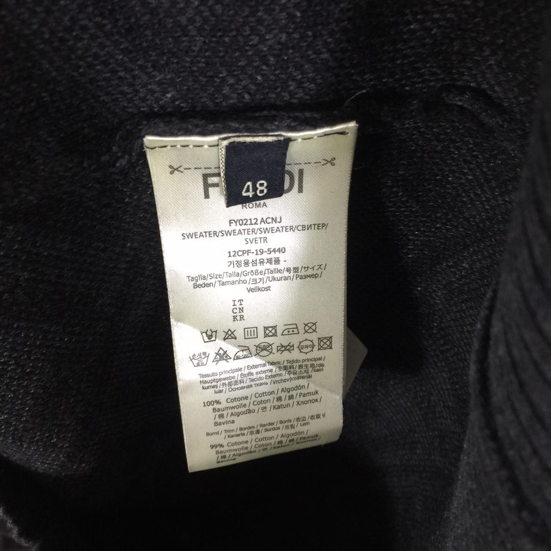 Fendi Black Wool Pullover - everydesigner