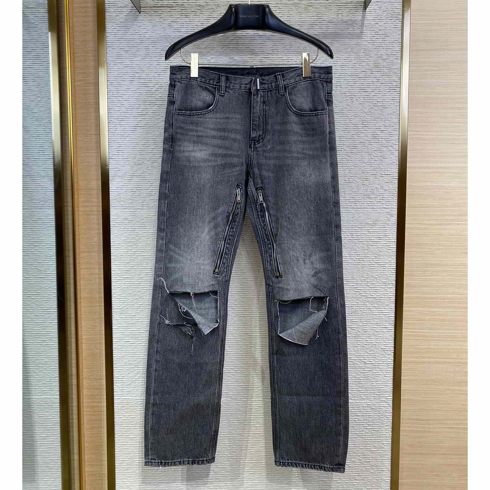 Givenchy Distressed Straight-leg Jeans - everydesigner