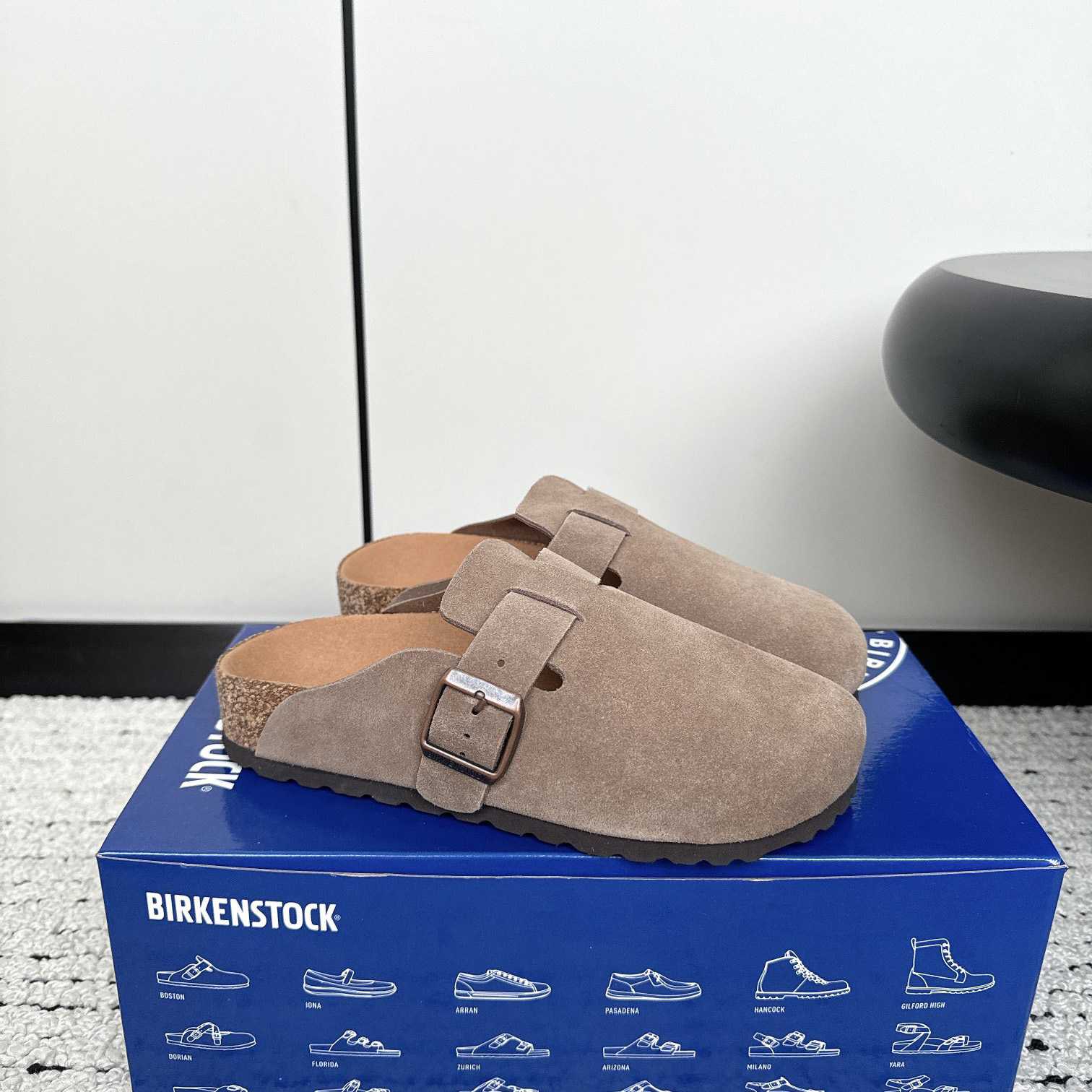 Birkenstock Boston Soft Footbed Suede Leather - everydesigner