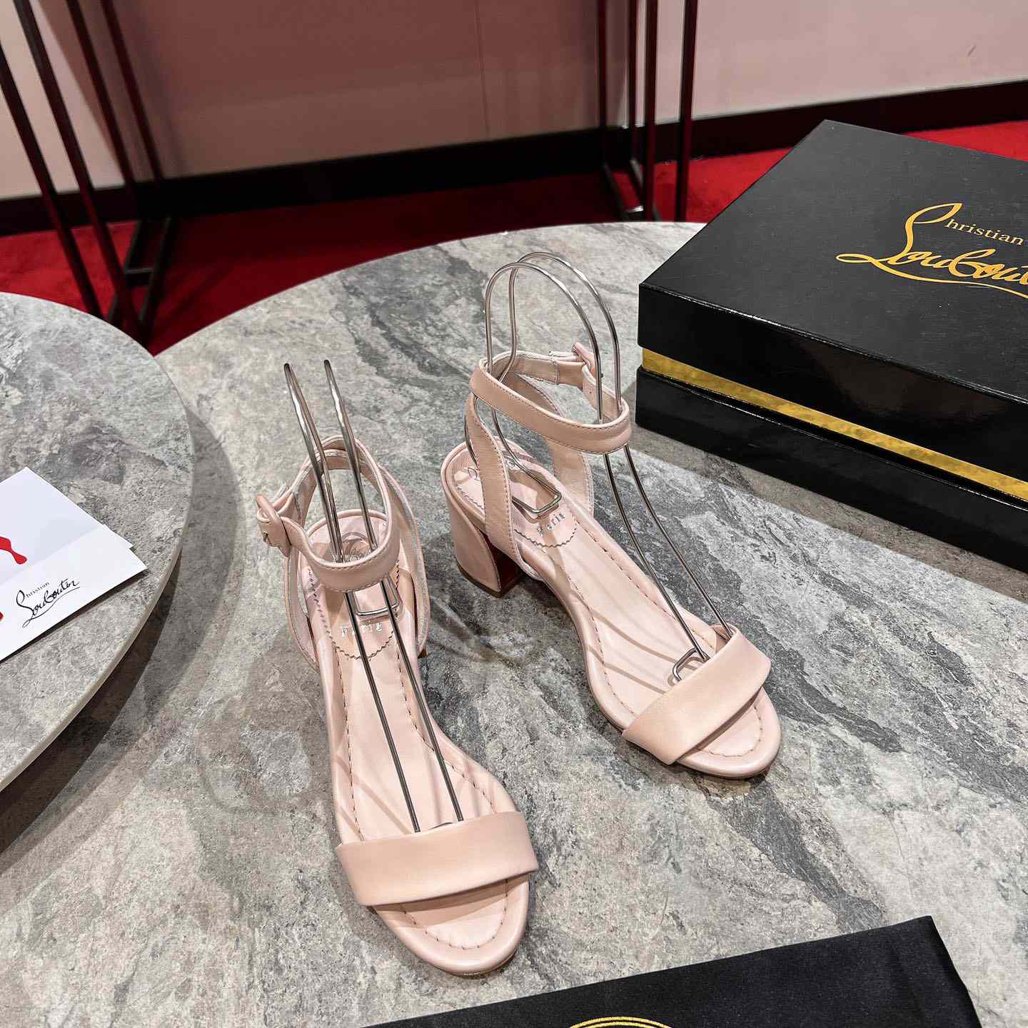 Christian Louboutin  Pink Lin Miss Sabina 55 Sandals - everydesigner