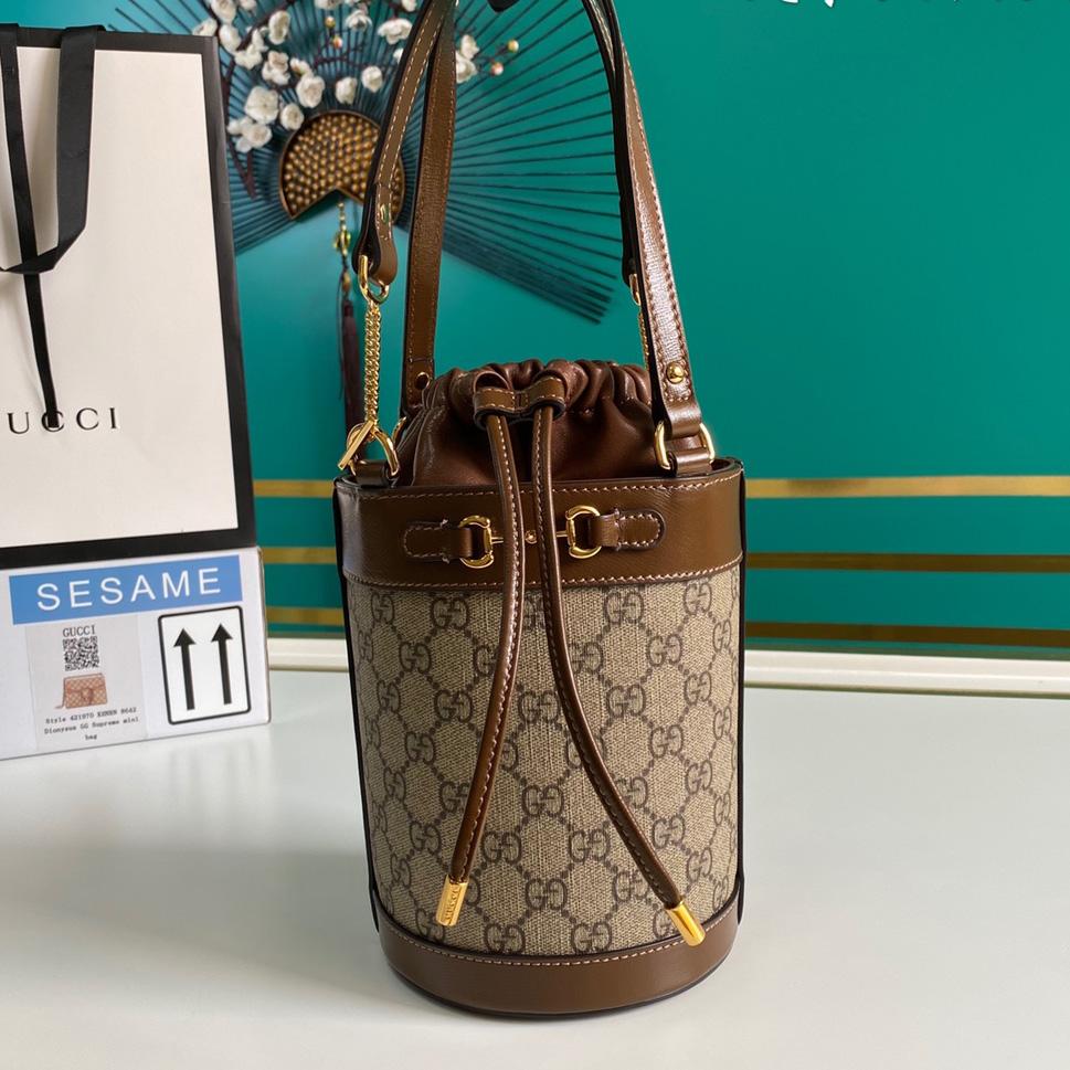 Gucci Horsebit 1955 Small Bucket Bag 'Beige'  (16-14-14cm) - everydesigner