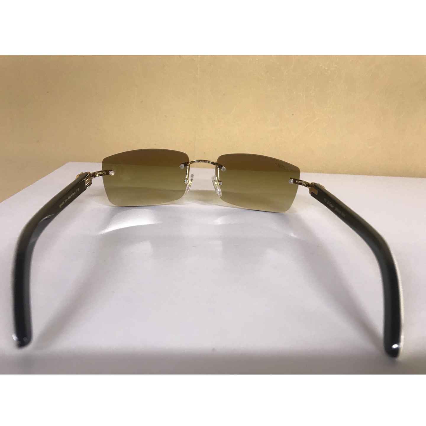 Cartier 3524012 White Mix Black Buffalo Eyeglasses In Gold - everydesigner