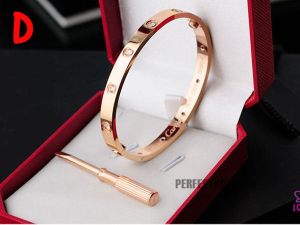 Cartier Love Bracelet With Rose Golden Stones - everydesigner