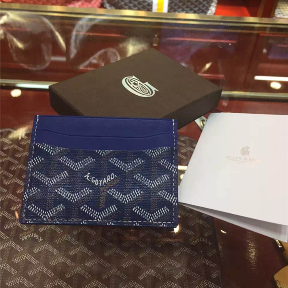 Goyard Card Holder Blue - everydesigner