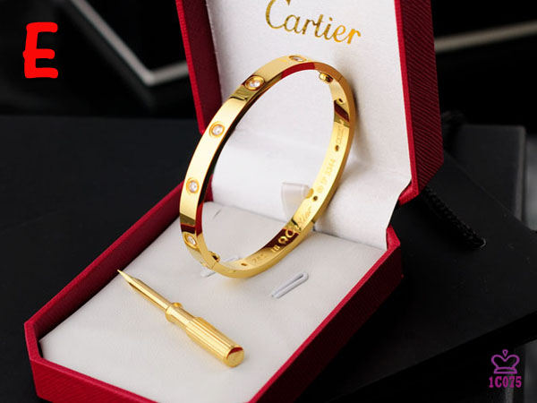 Cartier Love Bracelet With Gold Stones - everydesigner