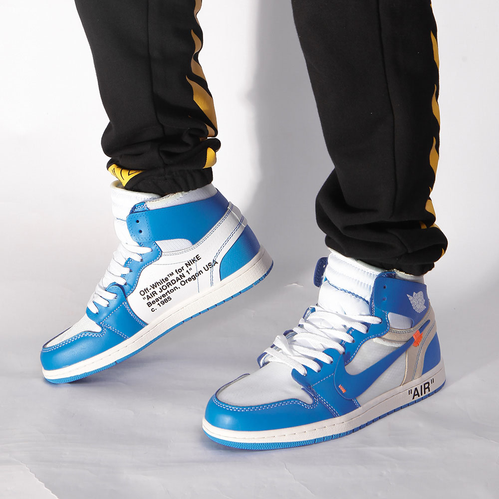 Jordan Off White X Air Jordan 1  UNC Sneaker - everydesigner