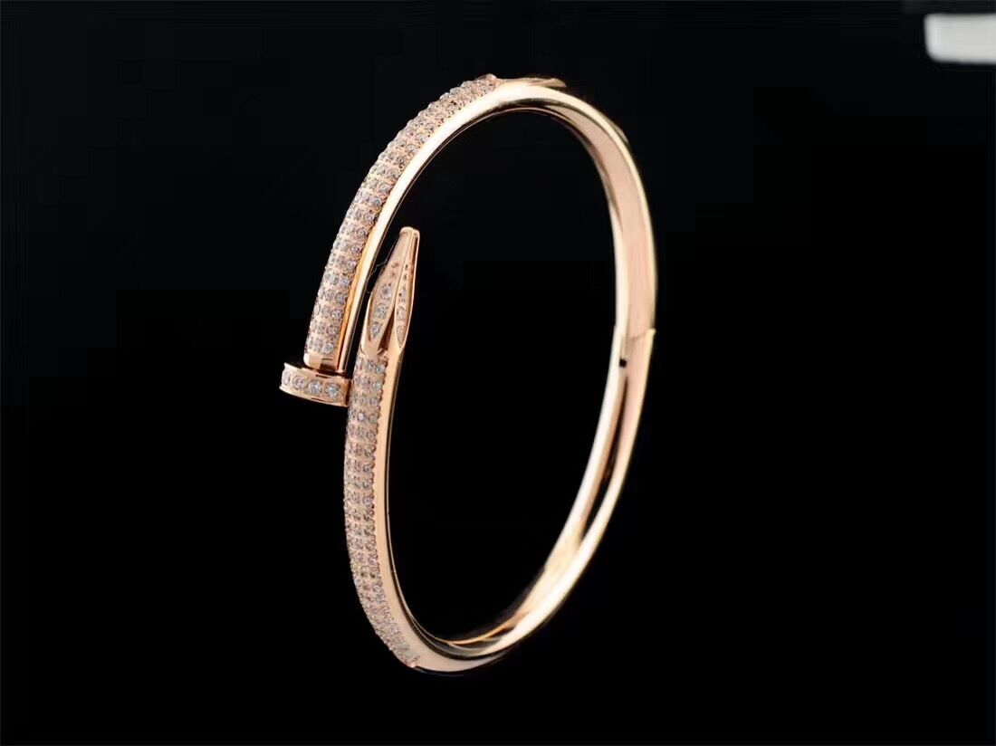 Cartier Juste un Clou Diamond Bracelets Rose Gold - everydesigner